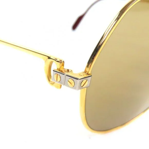 Cartier Vintage Santos De Two Bridge Teardrop Sunglasses - Picture 7 of 10